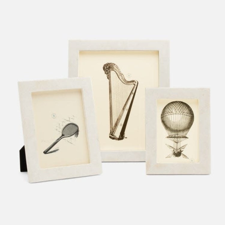 Bethany Frame, White Clamshell Finish