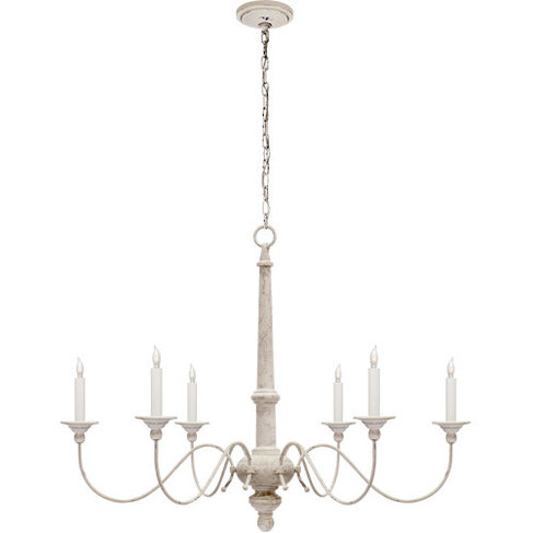 Country Chandelier in Belgian White