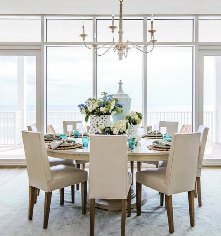 Country Chandelier in Belgian White