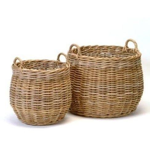 Large Round Rattan Basket