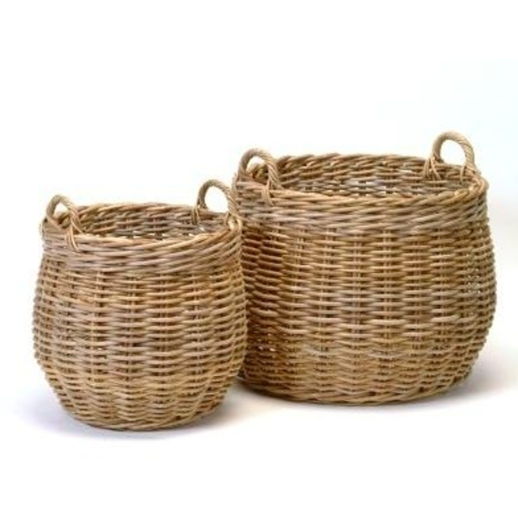 Round Rattan Decor Baskets
