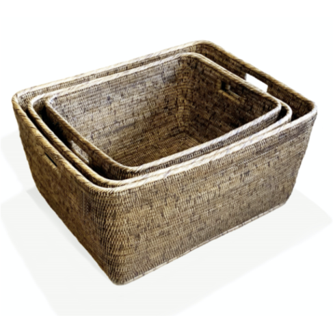 Extra-Large Rattan Basket (warehouse item)