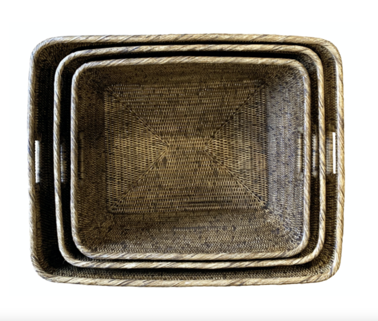 Extra-Large Rattan Basket (warehouse collection)