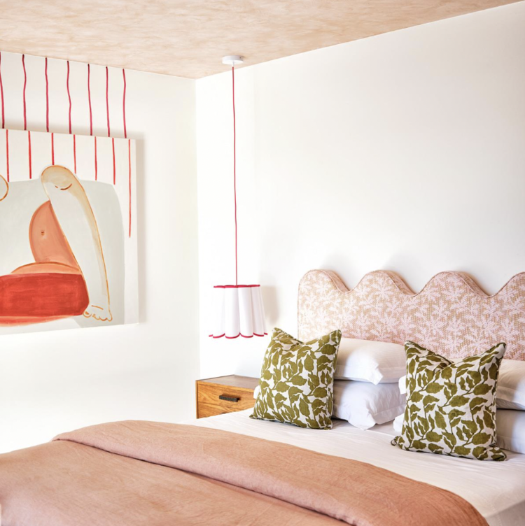 Flores Moss linen cushion 20x20