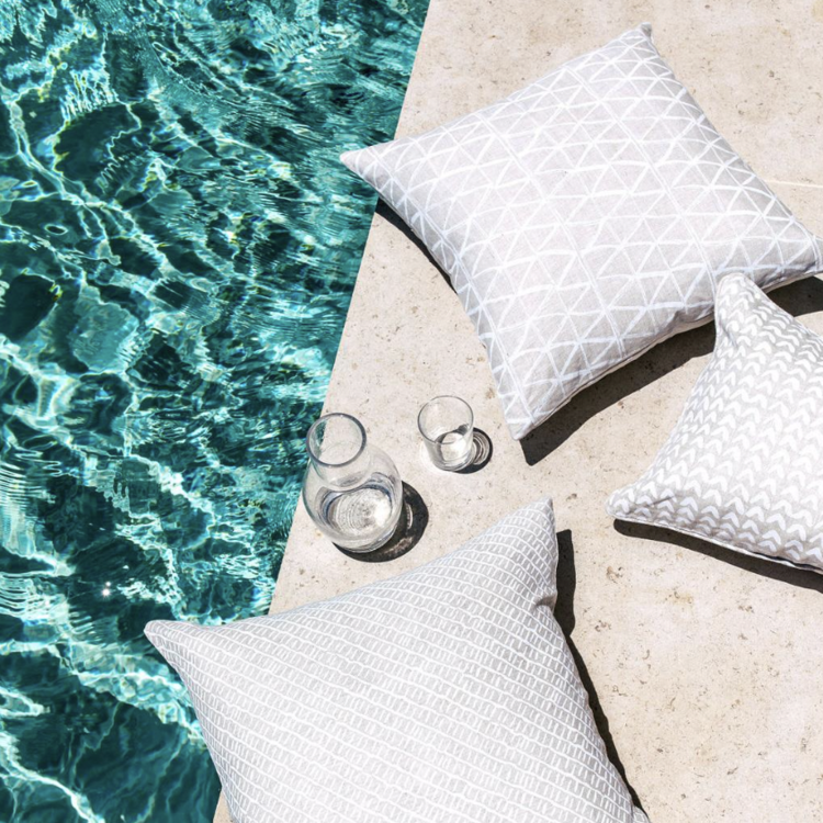 Sonora Linen Cushion in Chalk 20x20"