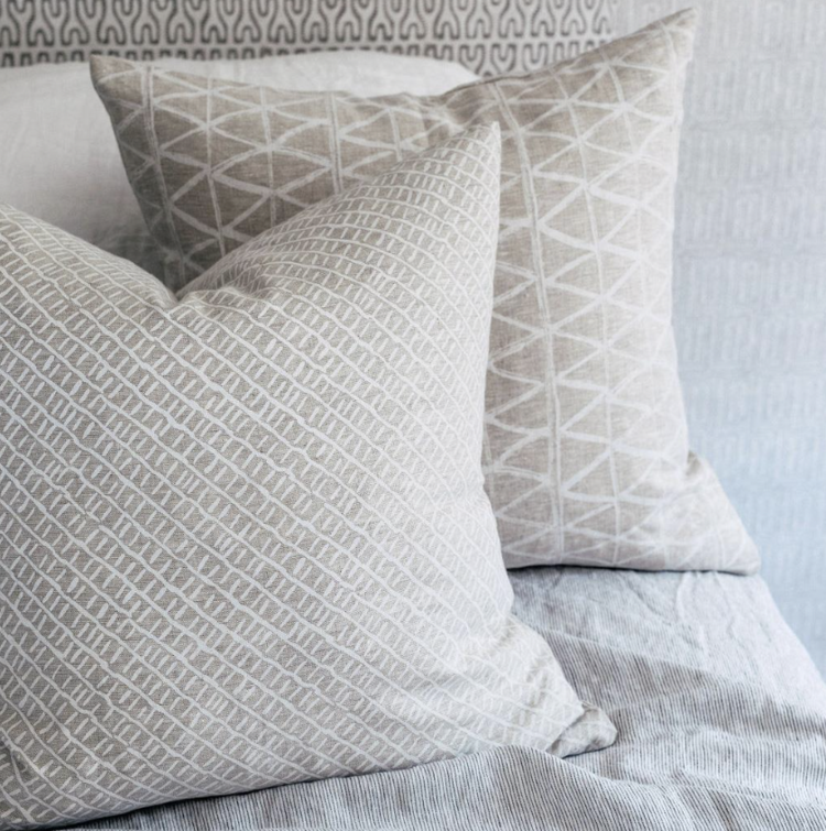 Sonora Linen Cushion in Chalk 20x20"