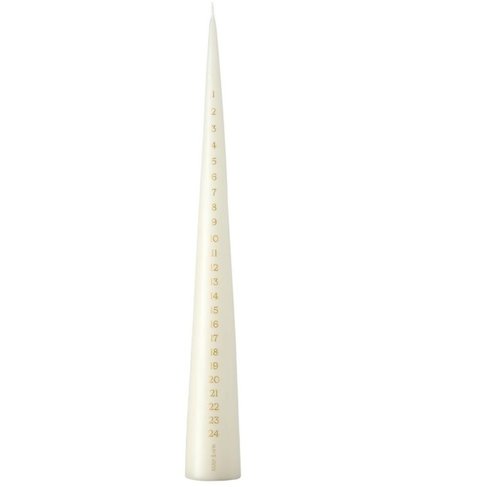 Calendar Cone Candle in Ivory