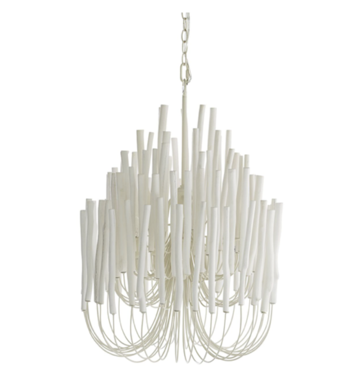 Tilda Chandelier – Dramatic Wooden & Iron 5‑Light Fixture