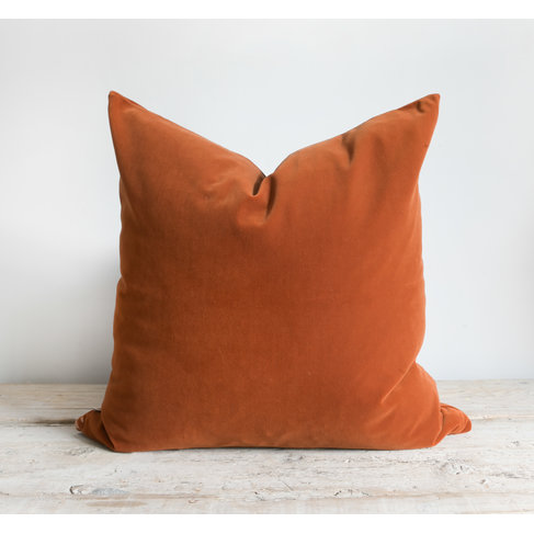 Emile Velvet Pillow in Copper