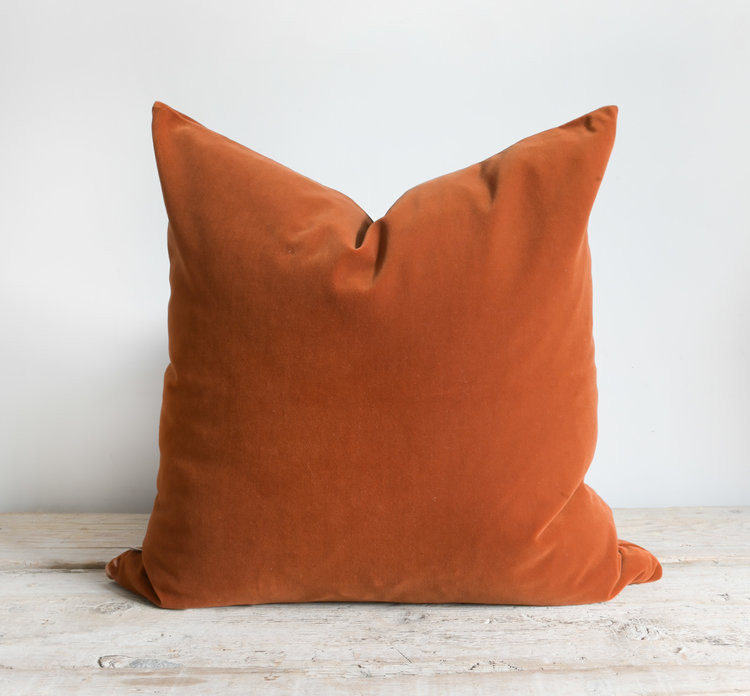 Gild & Co. Emile Velvet Cushion in Copper
