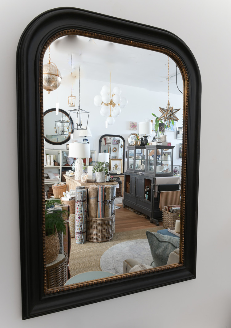 Black & Gold Napoleon Mirror Small