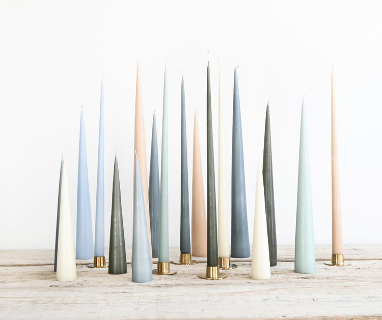 Ester & Erik Cone Candle in White Sand