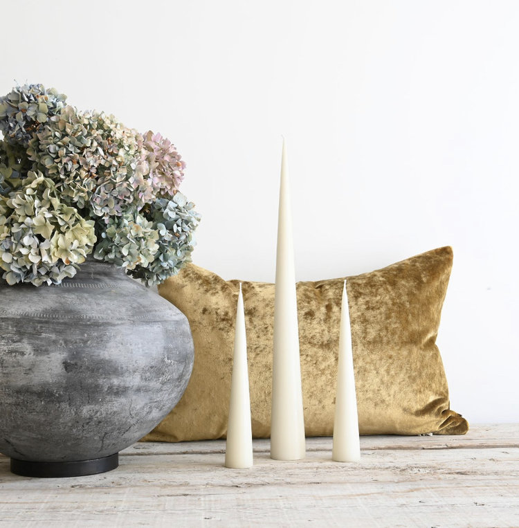 Ester & Erik Cone Candle in White Sand