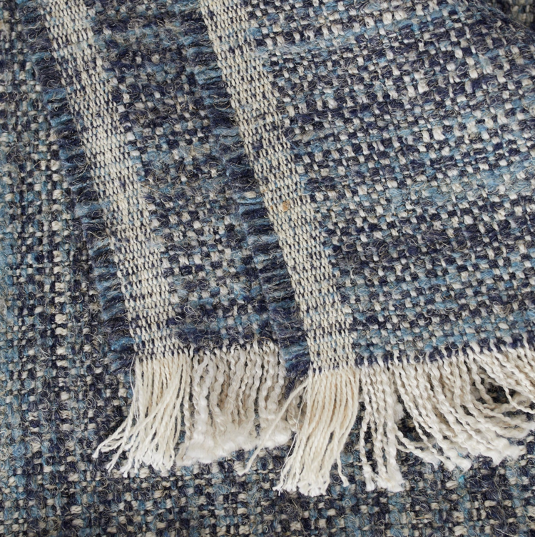 Naka Throw Blanket in Blue