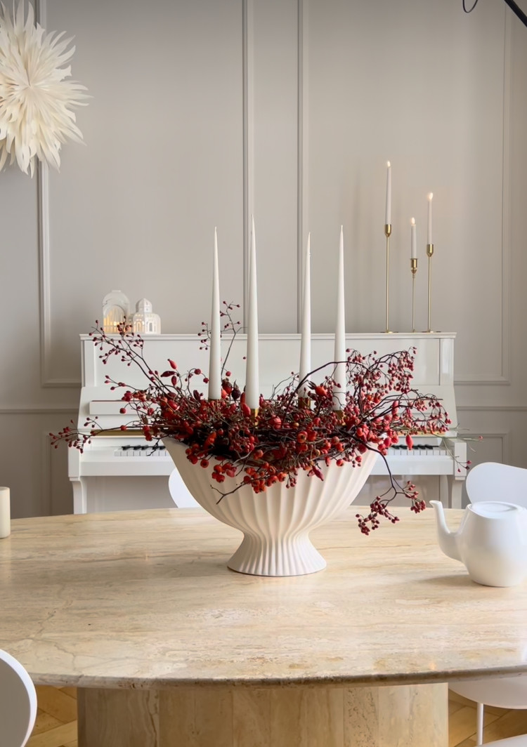 Ester & Erik Cone Candle in White Sand