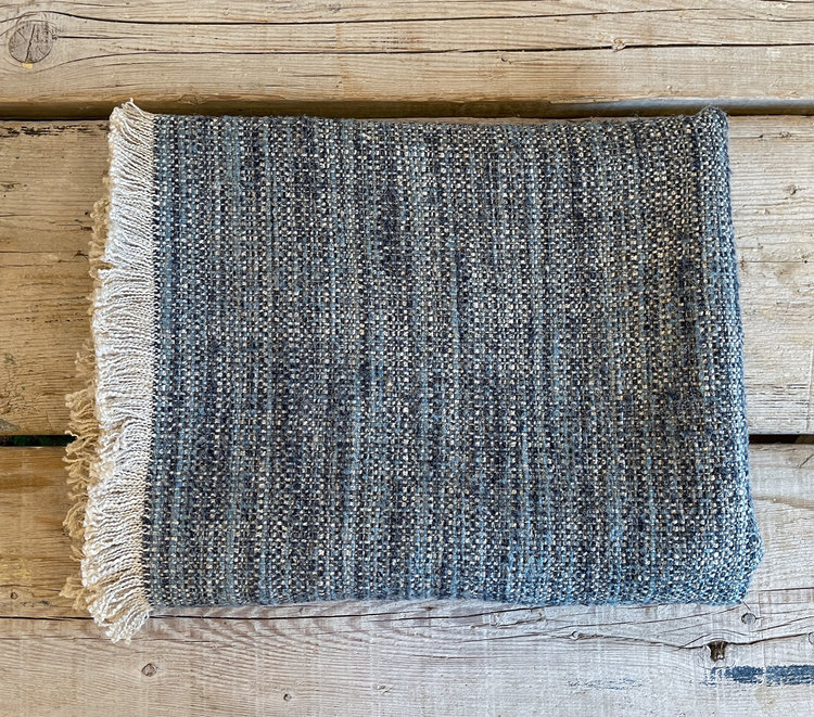 Naka Throw Blanket in Blue