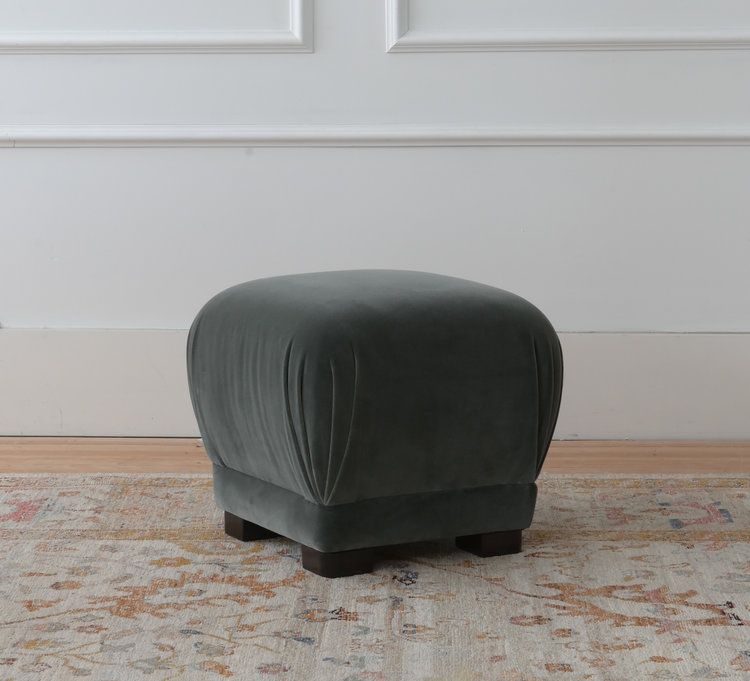 Gild Mushroom Footstool Ottoman in Velvet