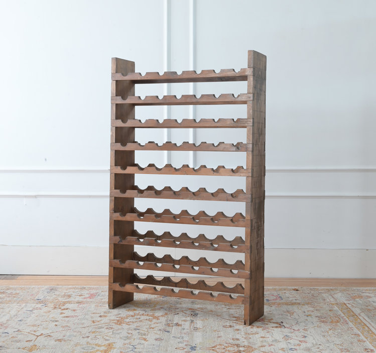 Antique Burgundian Wine Rack - 70 bottles