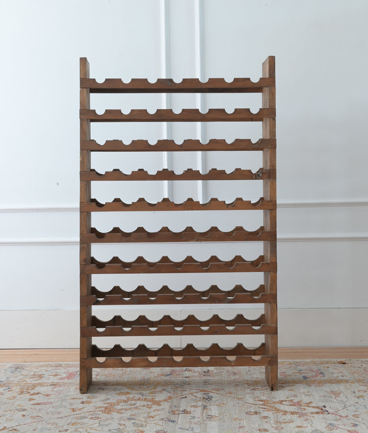 Antique Burgundian Wine Rack - 70 bottles