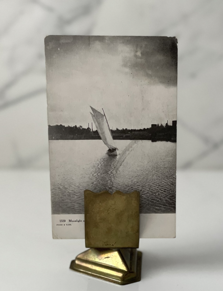 Vintage Brass Matchbook Holder