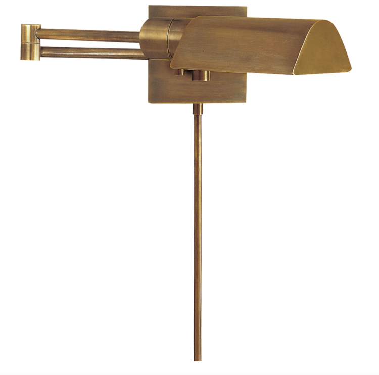 Studio Adjustable Arm Wall Light with Cord Cover
