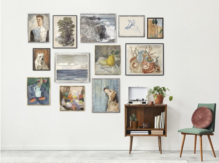 Gild & Co. Study on the Jersey Coast, 1881, framed print