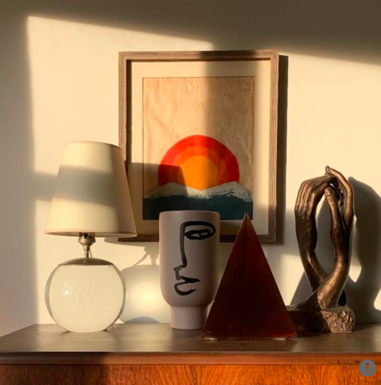 Tiny Terri Round Lamp in Crystal