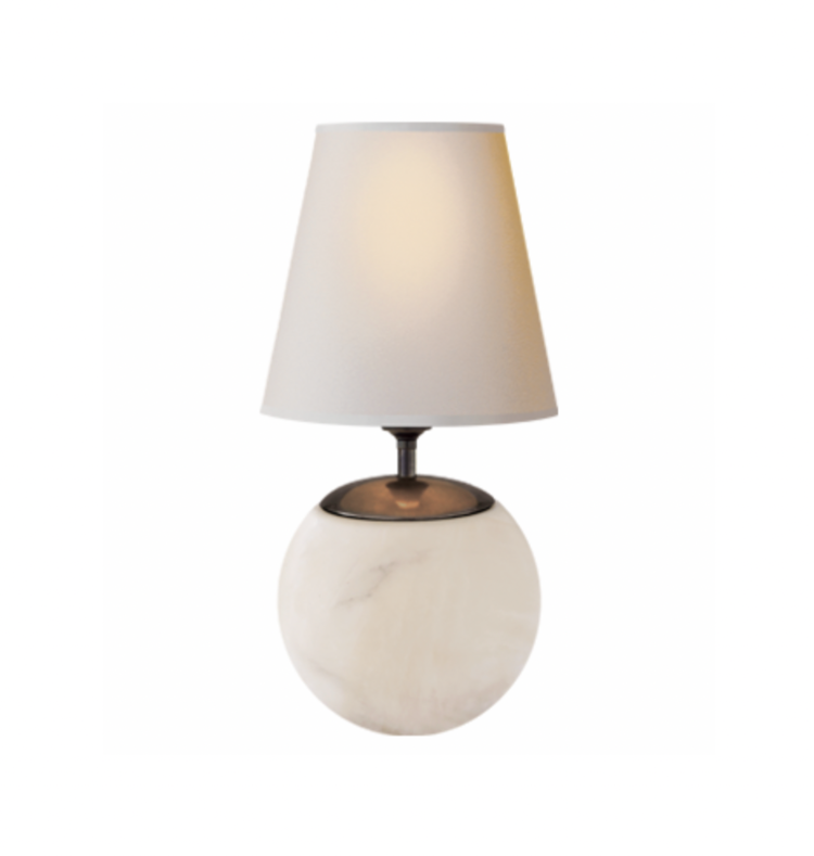 Tiny Terri Round Lamp Alabaster