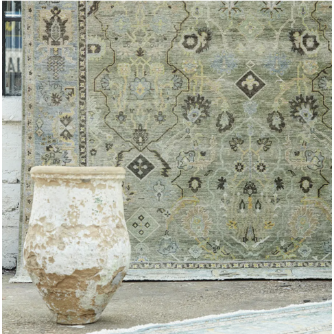 Britannia Rug in Eucalyptus