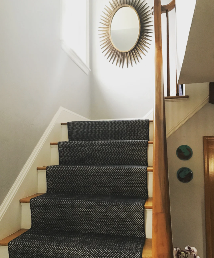 Woven Cotton Herringbone Shale Rug
