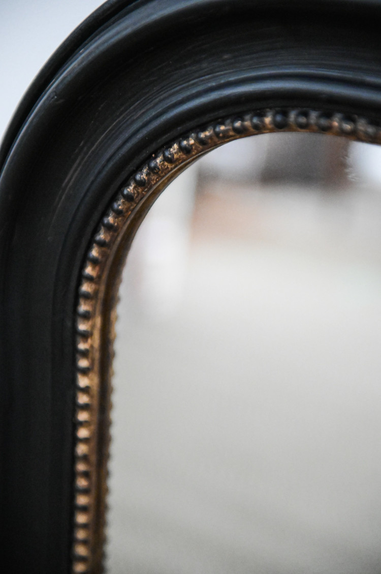 Black & Gold Napoleon Mirror Small