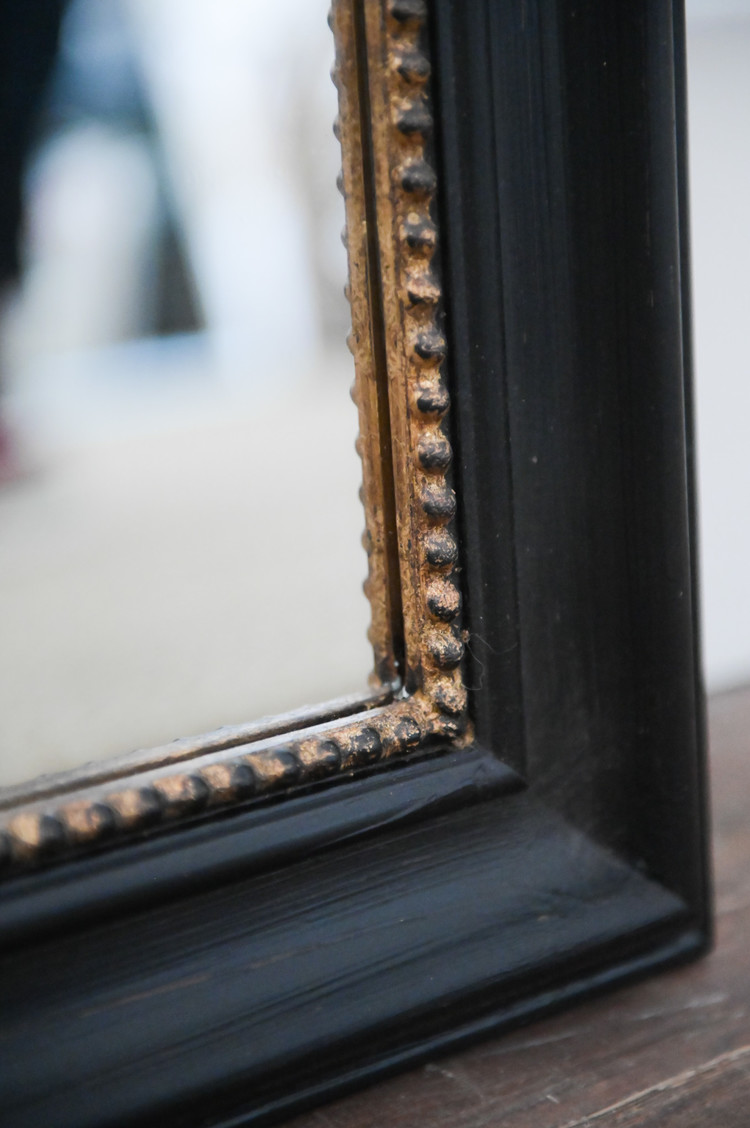 Black & Gold Napoleon Mirror Small