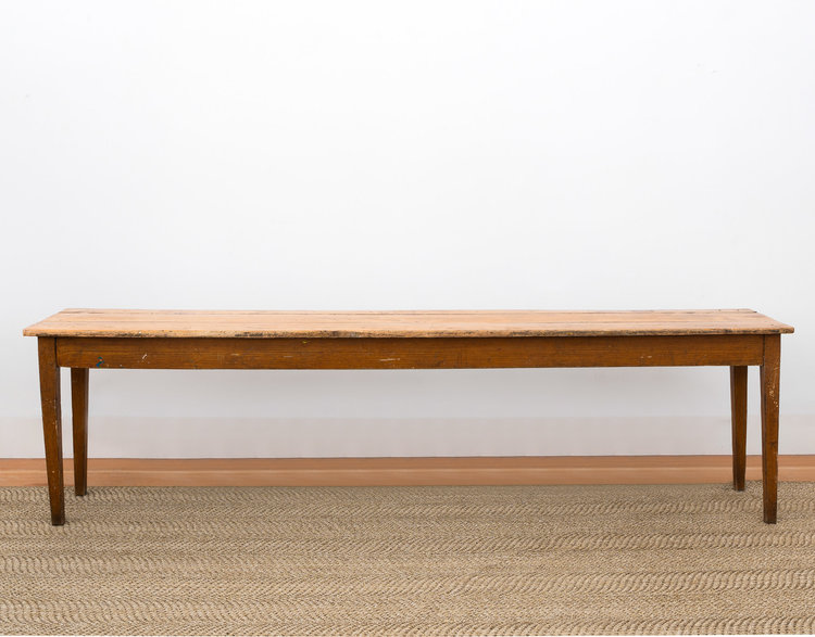 Antique Antique Burgundian Poplar Table