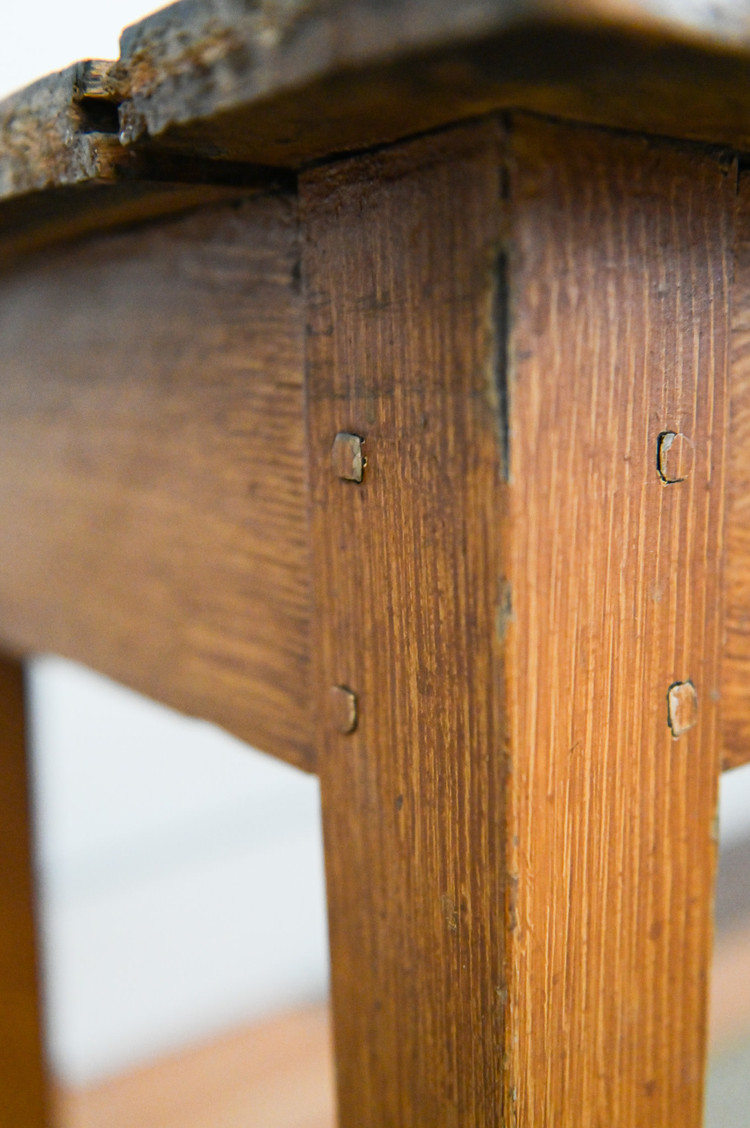 Antique Burgundian Poplar Table