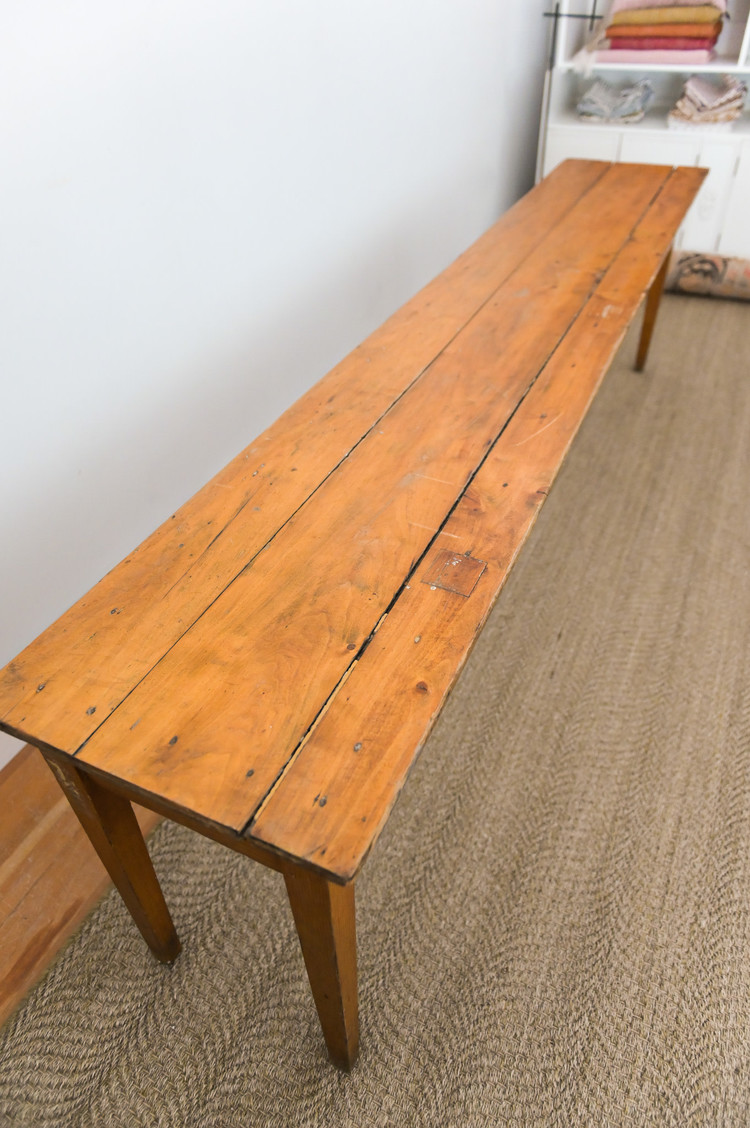 Antique Antique Burgundian Poplar Table