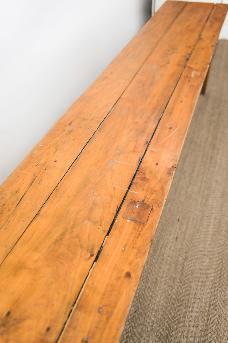 Antique Antique Burgundian Poplar Table