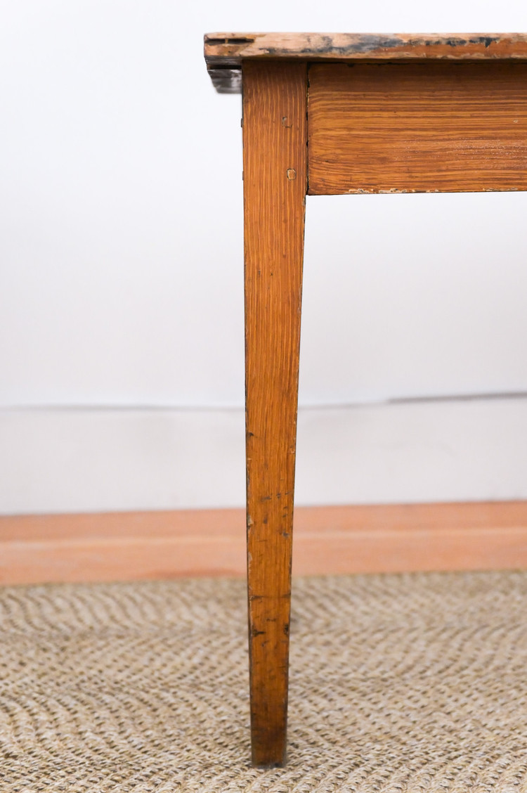 Antique Antique Burgundian Poplar Table