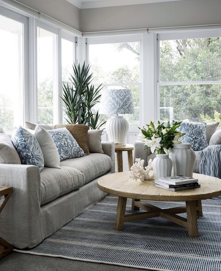 Malta Blue Woven Wool Rug (2.5x8 in-stock)