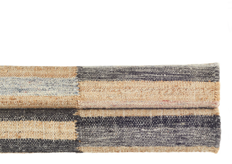 Dash&Albert Ravel Stripe Blue Wool Rug