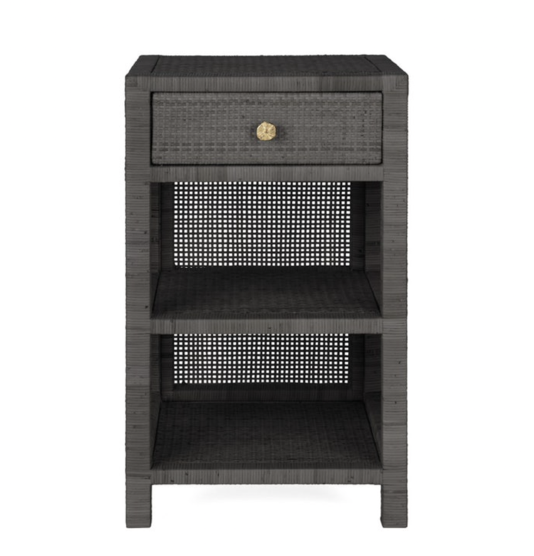 Gild & Co. Isla Nightstand - 30" smoke in-stock