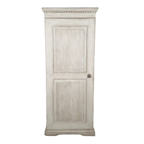 Antique Gustavian Wardrobe White (SOLD)
