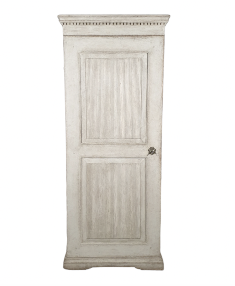 Antique Gustavian Wardrobe White  (SOLD)