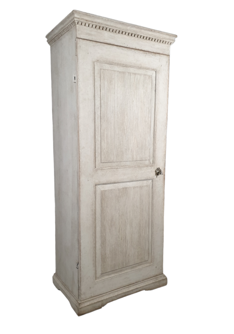 Antique Gustavian Wardrobe White  (SOLD)
