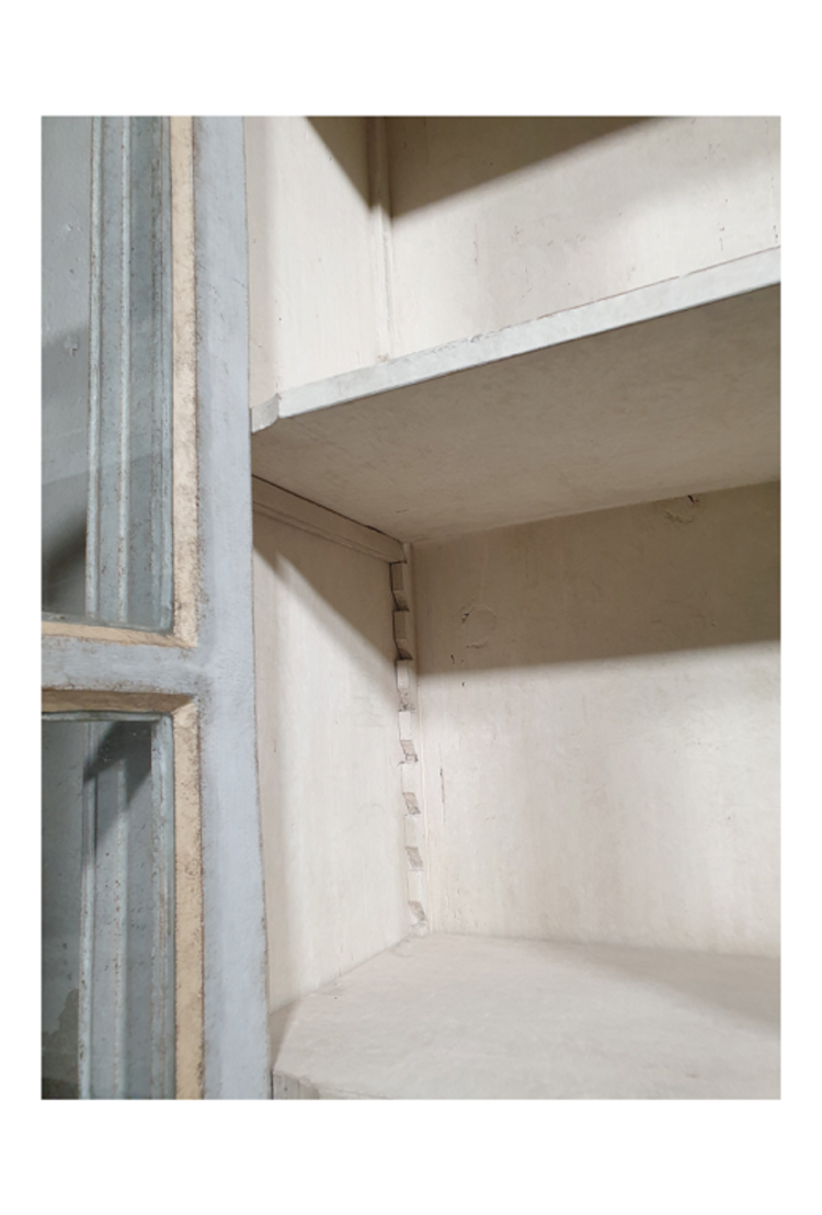 Antique Swedish Glass Cabinet