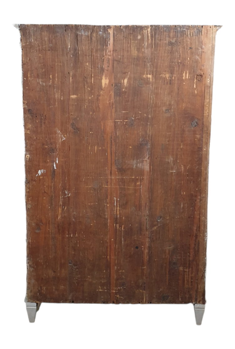 Antique Swedish Glass Cabinet