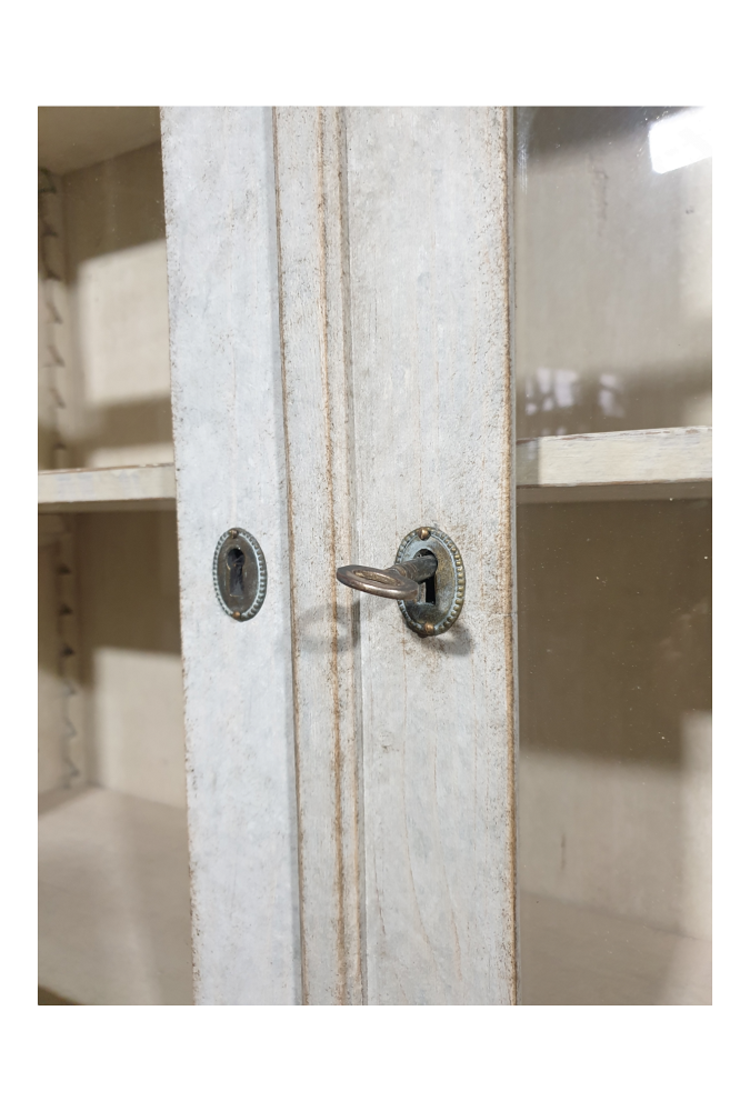 Antique Swedish Glass Cabinet