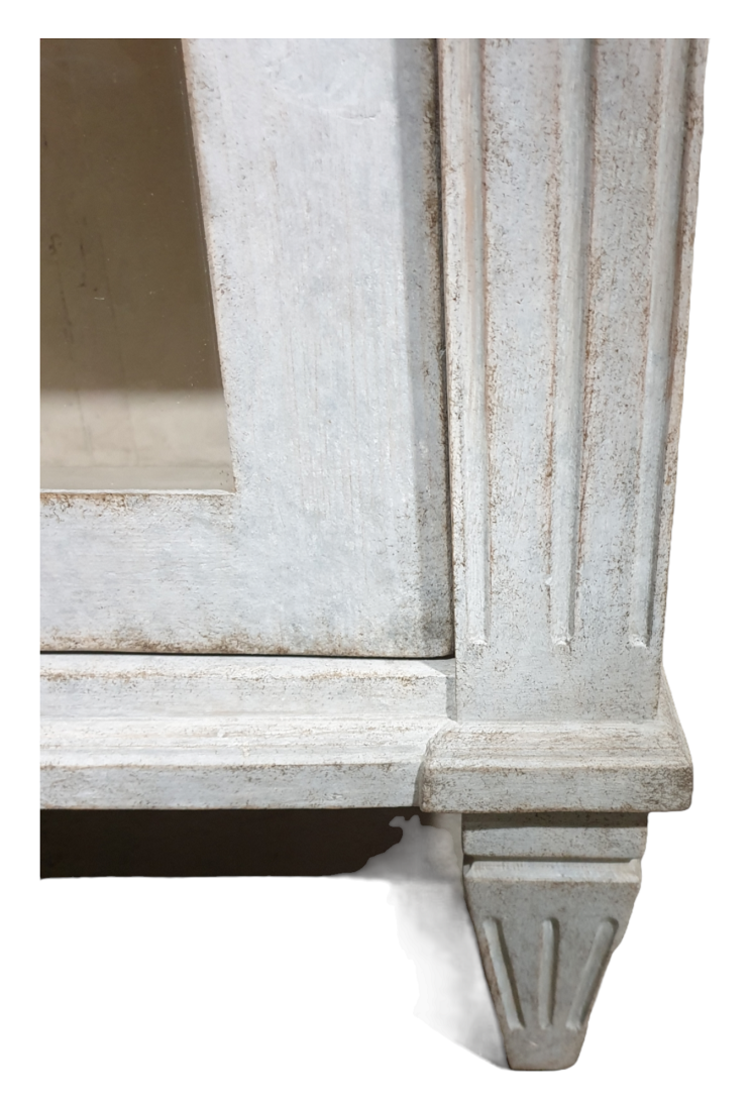 Antique Swedish Glass Cabinet