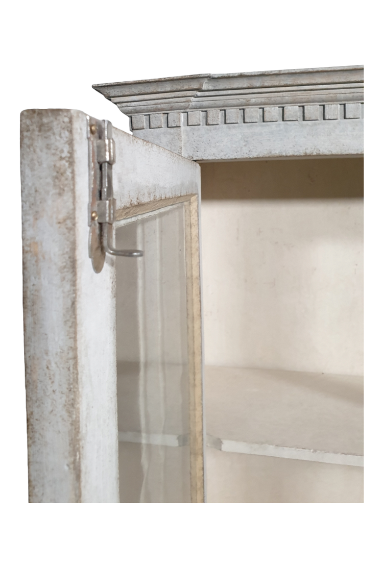Antique Swedish Glass Cabinet