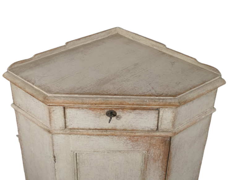 Antique Swedish Corner Cabinet