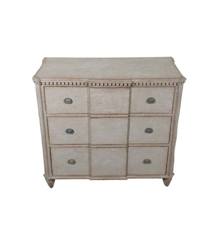 Antique Gustavian Chest - breakfront chest(SOLD)